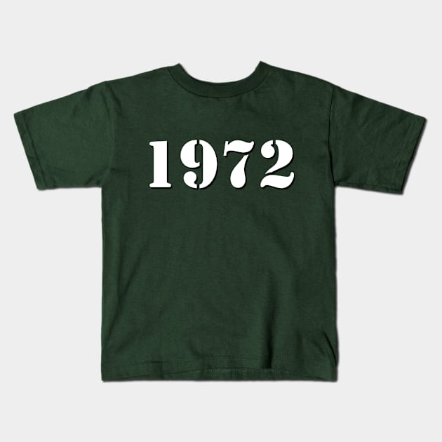 Retro 1972 Kids T-Shirt by GloopTrekker